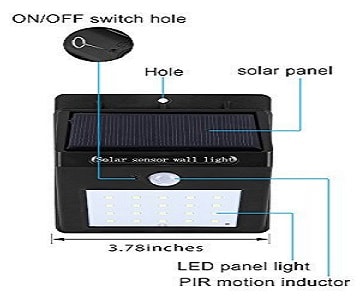 Solar Light with on/off switch