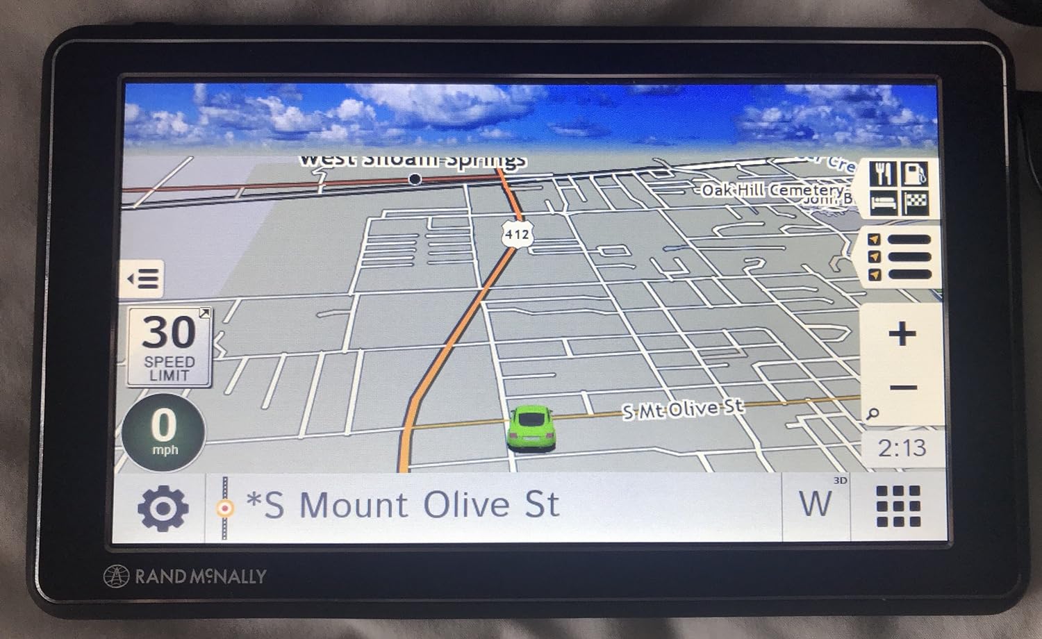 A built-in in-dash GPS.