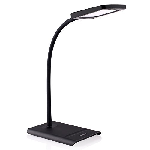 TROND LED Desk Lamp Dimmable, Flexible Gooseneck Table Lamp, 3 Color Temperatures, 7 Brightness Levels, Touch Control, Memory Function, Flicker-Free