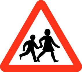 Traffic sign of Bangladesh: Warning for children