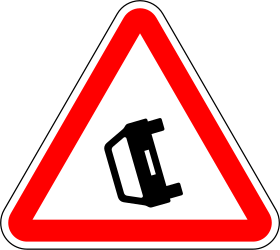Traffic sign of Portugal: Warning for accidents