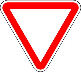 Traffic sign of Portugal: Give way to all drivers