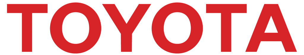 Текстовый логотип Тойота (красный)